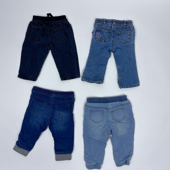 Infant Girls Stretch Jeans Lot of 4 - Picture 7 of 8